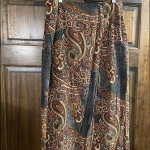 Monte beautiful paisley wrap skirt